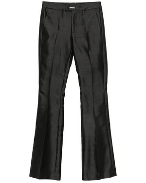 Dondup Broeken ,Zwart ,Leer Flare Pants Dp 923 Sf 0109D