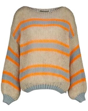 Amélie & Amélie Beiger Strickpullover - Mehrfarbig