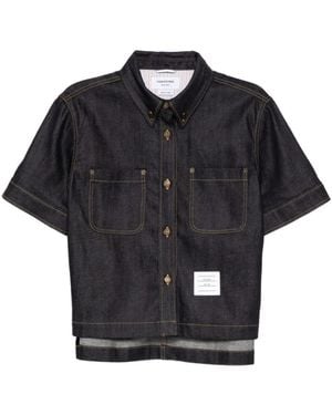 Thom Browne Denim Shirts - Negro