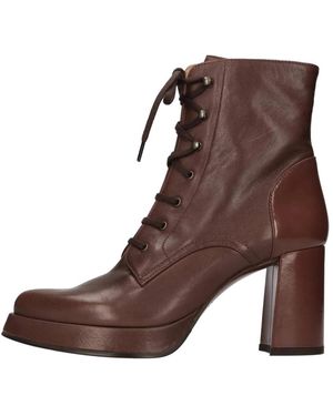 Chie Mihara Lace-Up Boots - Marron