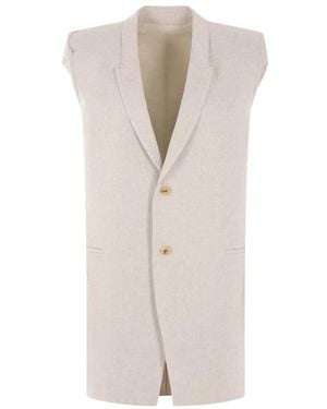 Rick Owens Waistcoats - Natural