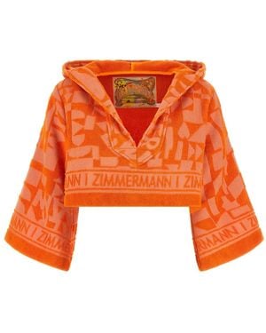 Zimmermann Solstice Jacquard Terry Top - Orange