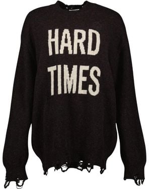 Moschino Round-Neck Knitwear - Black