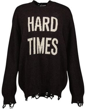 Moschino Round-Neck Knitwear - Black