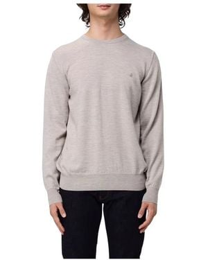 Brooksfield Round-Neck Knitwear - Grigio