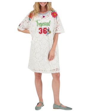 ME 369 Kleedjes ,Wit ,125L70837 Korte Jurk
