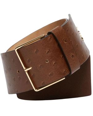 Max Mara Ostrich60 Gürtel - Braun