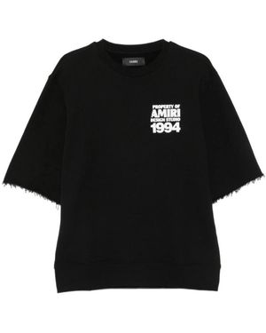 Amiri T-Shirt Met Print - Zwart
