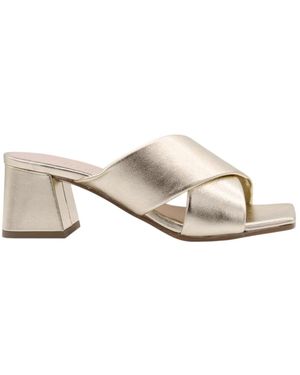 E mia Heeled Mules - White