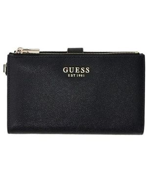 Guess Amorette Slg Dbl Zip Organizer - Zwart
