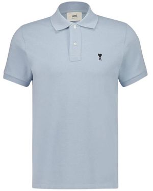 Ami Paris Polo Shirts - Azul
