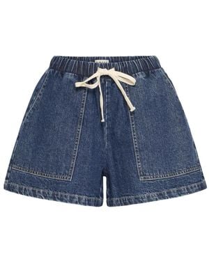 Ichi Denim Shorts - Blu
