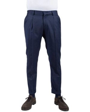 BRIGLIA Slim-Fit Pants - Blue