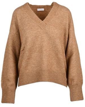 Ballantyne V-Neck Knitwear - Marron