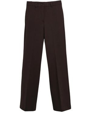 ViCOLO Weite Bein Strick Milano Hose - Schwarz