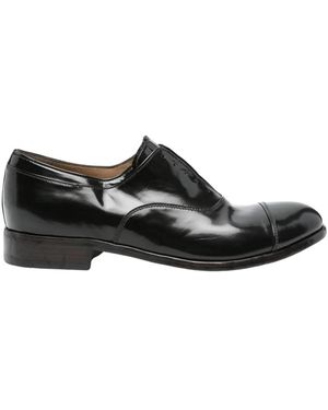 Premiata Gepflegte Leder Oxford Schuhe - Schwarz