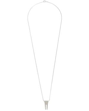 Rick Owens Accessoires ,Grijs ,Mini Open Trunk Charm - Wit