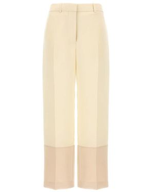 Tory Burch Wide Trousers - Natural