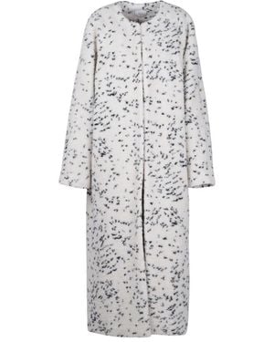 Alysi Single-Breasted Coat - Grijs