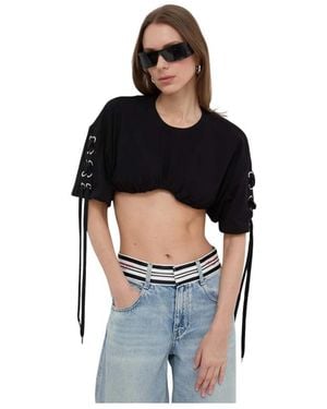 Pinko Tops ,Zwart ,Katoen Katoenen T-Shirt