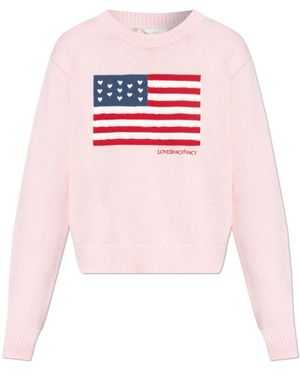 LoveShackFancy Round-Neck Knitwear - Rosa