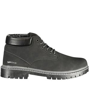 Gas Lace-Up Boots - Black