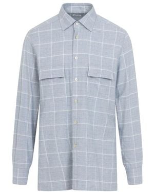 Kiton Casual Shirts - Azul