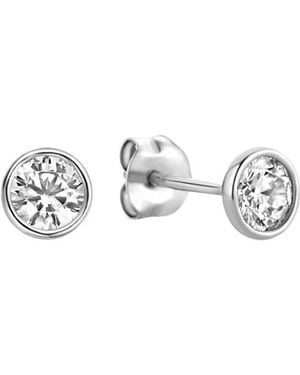 Isabel Bernard Saint Germain Juliette Stud Oorbellen Met Zirkonia - Metallic