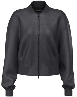 Guess Jassen ,Zwart ,Katoen Faux Leren Bomberjack