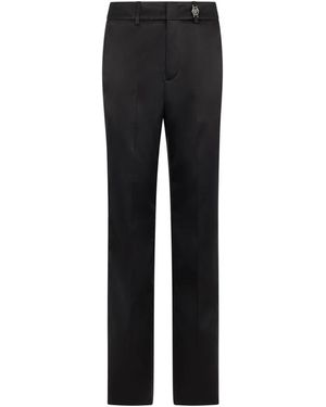 Philipp Plein Satijnen Straight Fit Broek - Zwart