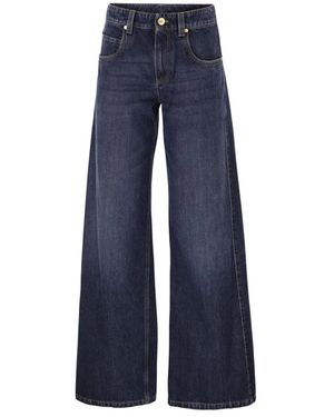 Brunello Cucinelli Wide Jeans - Bleu