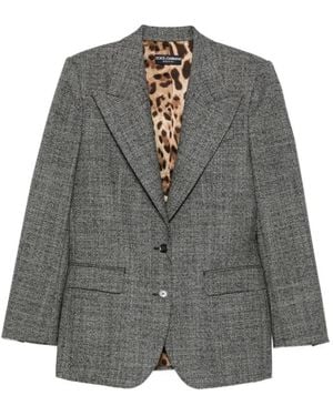 Dolce & Gabbana Jassen ,Grijs ,Wol Jacket