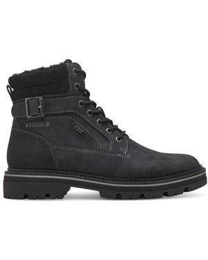 S.oliver Lace-Up Boots - Negro