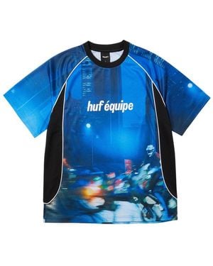 Huf Tops ,Veelkleurig ,Motion Voetbalshirt - Blauw