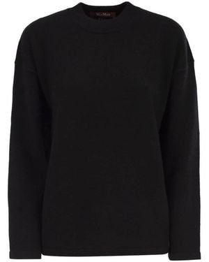 Max Mara Round-Neck Knitwear - Black