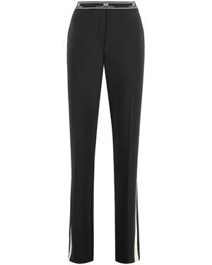 Elisabetta Franchi Trousers > slim-fit trousers - Noir