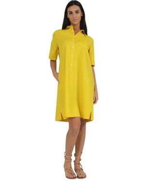 ROSSO35 Short Dresses - Yellow