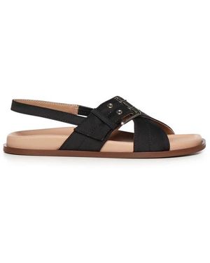 Carmens Schoenen ,Zwart ,Raso 26E Flat Sandalen