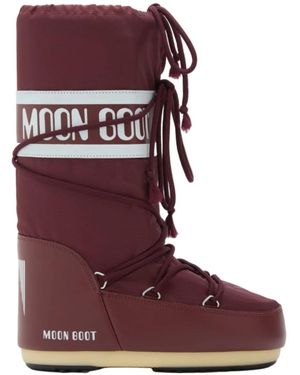 Moon Boot Icon Nylon Laarzen - Rood