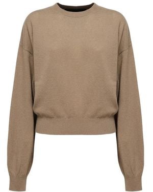 ROTATE BIRGER CHRISTENSEN Round-Neck Knitwear - Brown