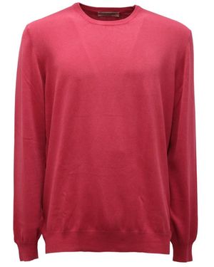 La Fileria Round-Neck Knitwear - Red