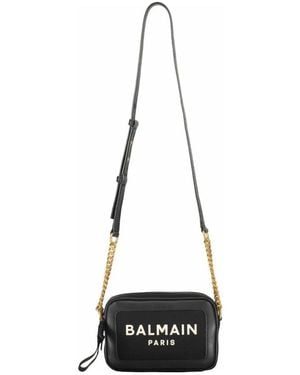 Balmain Logo Umhängetasche - Schwarz