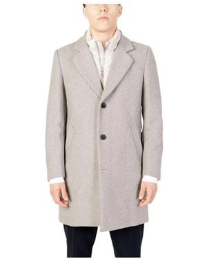 Antony Morato Single-Breasted Coats - Grey