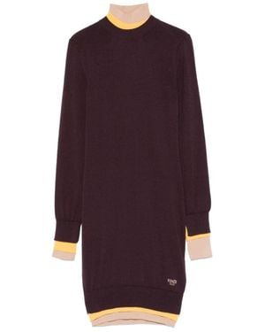 Fendi Knitted Dresses - Purple