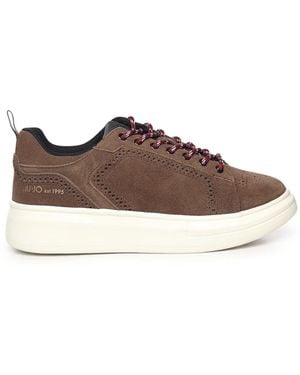 Liu Jo Braune Sneakers Kuh Wildleder