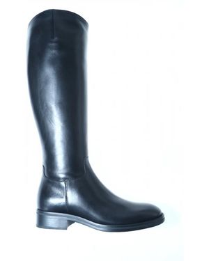 Triver Flight Schoenen ,Zwart ,Leer High Boot - Blauw