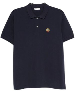 Bally Tops ,Zwart ,Katoen Mje 06N Poloshirt - Blauw