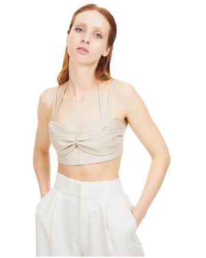 THEMOIRÈ Sleeveless Tops - White