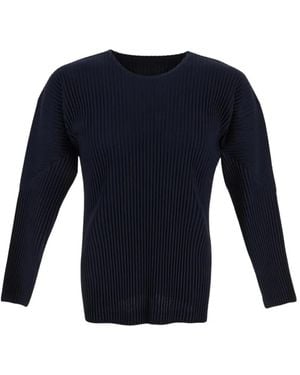 Issey Miyake Long Sleeve Tops - Azul