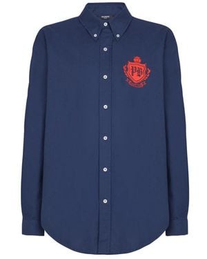 Balmain Casual Shirts - Blauw